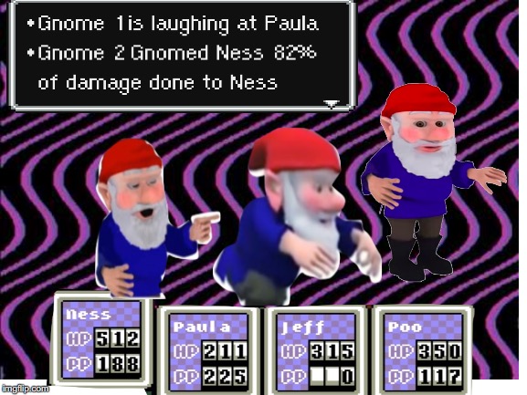 The Noggin Gnome and it's Chums attacked! | image tagged in gaming | made w/ Imgflip meme maker