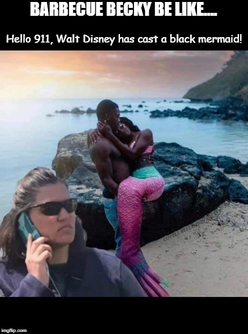 Barbecue Becky Black Little Mermaid Blank Meme Template