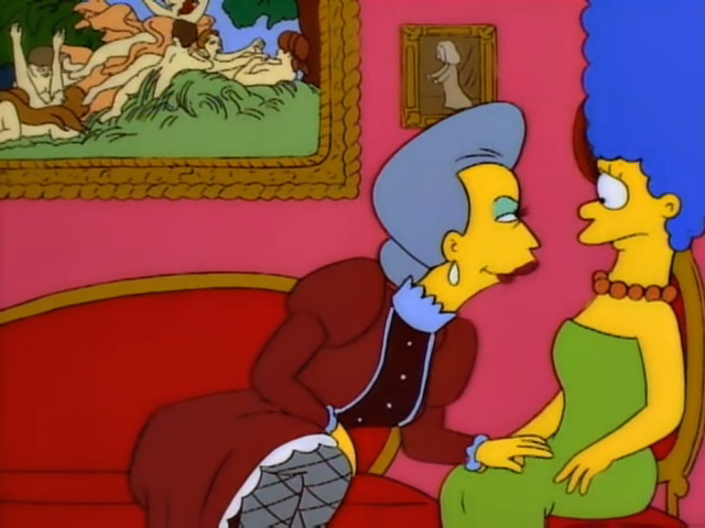 Belle and Marge template Blank Meme Template