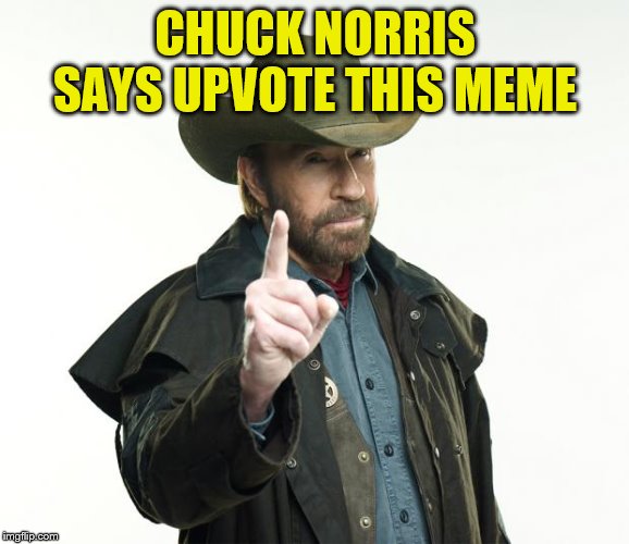 Chuck Norris Finger | CHUCK NORRIS SAYS UPVOTE THIS MEME | image tagged in memes,chuck norris finger,chuck norris | made w/ Imgflip meme maker