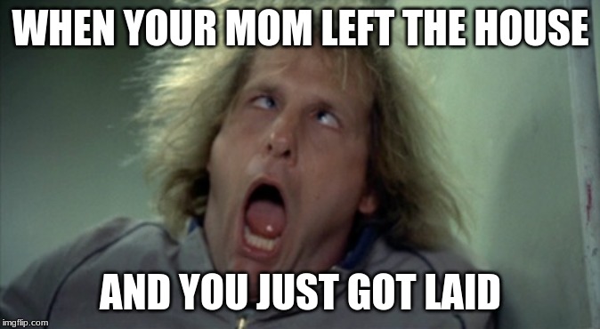 Home Alone | WHEN YOUR MOM LEFT THE HOUSE; AND YOU JUST GOT LAID | image tagged in memes,scary harry,hot,trending,imgflip | made w/ Imgflip meme maker