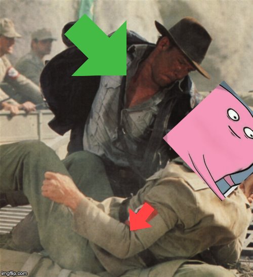 Indiana Jones Punching Nazis | image tagged in indiana jones punching nazis | made w/ Imgflip meme maker