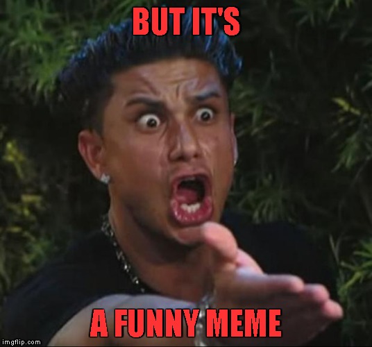 DJ Pauly D Meme | BUT IT'S A FUNNY MEME | image tagged in memes,dj pauly d | made w/ Imgflip meme maker