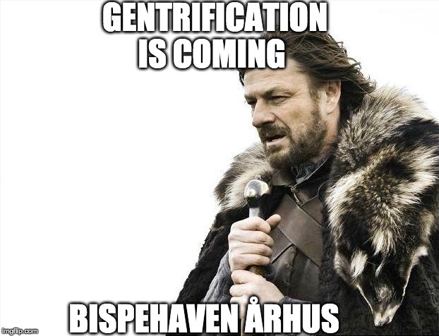 Brace Yourselves X is Coming Meme | GENTRIFICATION IS COMING; BISPEHAVEN ÅRHUS | image tagged in memes,brace yourselves x is coming | made w/ Imgflip meme maker