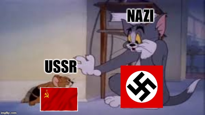 NAZI; USSR | image tagged in historical meme | made w/ Imgflip meme maker