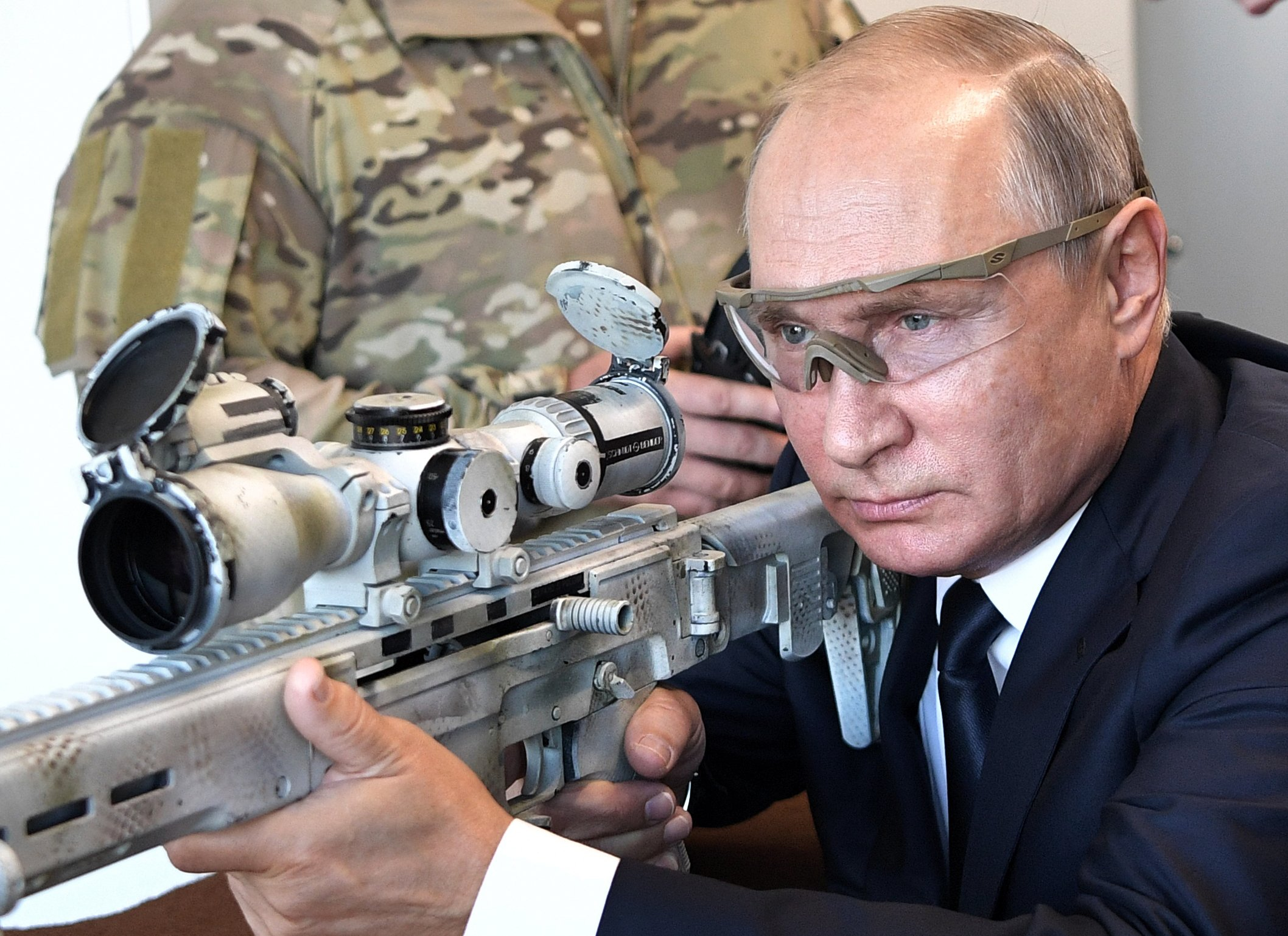 Putin Shootin' Blank Meme Template