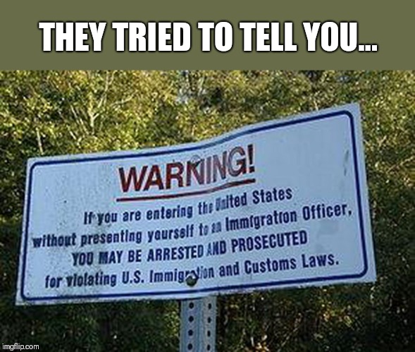 THEY TRIED TO TELL YOU... | image tagged in funny memes,donald trump | made w/ Imgflip meme maker