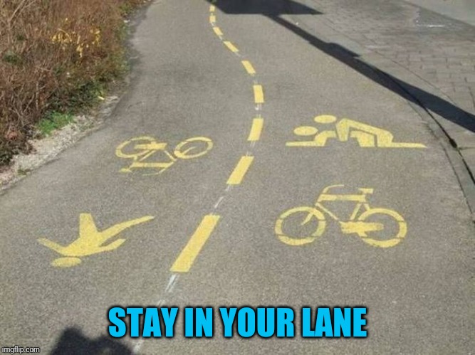 Which way you goin'? | STAY IN YOUR LANE | image tagged in swxy lane | made w/ Imgflip meme maker