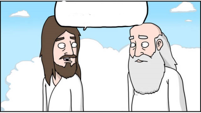 Jesus and God Blank Meme Template
