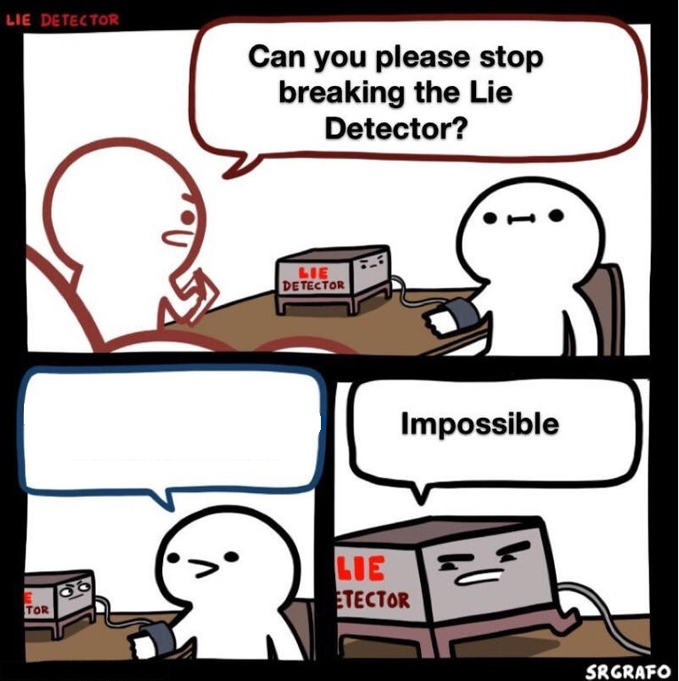 Lie Detector Blank Meme Template