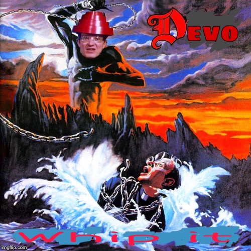 When a problem comes along... | A | image tagged in ronnie james dio,devo,bad album art,80s music,heavy metal | made w/ Imgflip meme maker