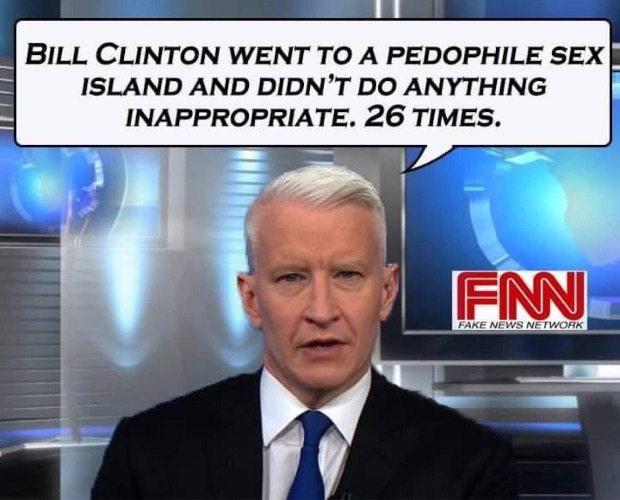 Fake News Network Breaking News | image tagged in cnn,cnn breaking news anderson cooper,cnn fake news,pedophile island,bill clinton - sexual relations,cnn very fake news | made w/ Imgflip meme maker