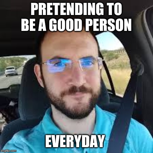 Blythe fagganen | PRETENDING TO BE A GOOD PERSON; EVERYDAY | image tagged in blythe,faggot,fake fuck,astronomy,arrogance | made w/ Imgflip meme maker