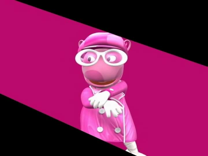 High Quality The Lady in Pink from the Backyardigans Song Blank Meme Template