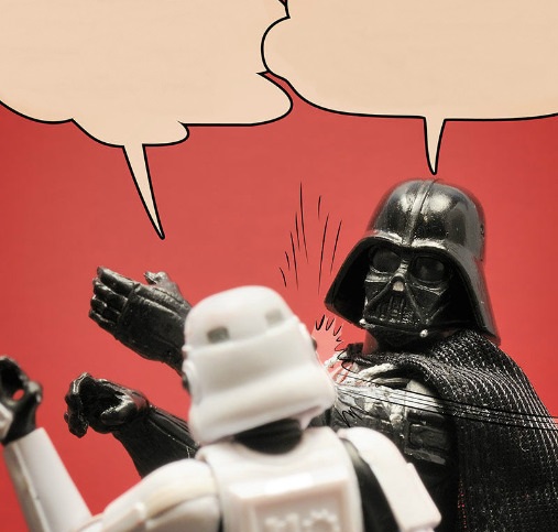 High Quality Darth Vader Slapping Stormtrooper Blank Meme Template