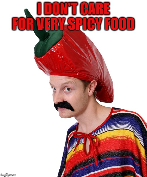 Hot n' Spicy | I DON'T CARE FOR VERY SPICY FOOD | image tagged in hot n' spicy | made w/ Imgflip meme maker