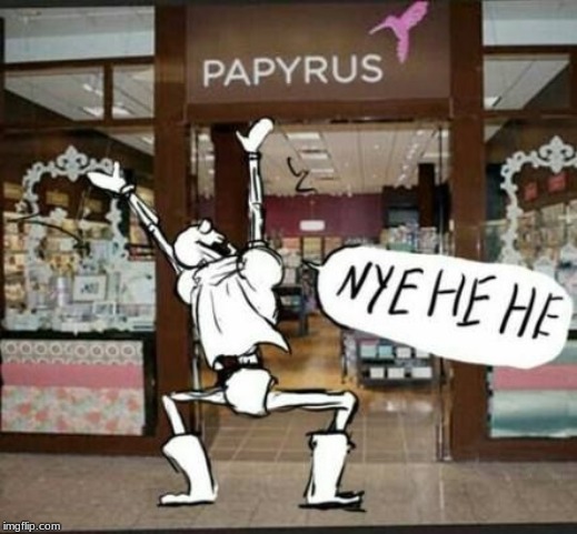 I actually have seen this brand before and I immedietly thought of this | image tagged in undertale,papyrus | made w/ Imgflip meme maker