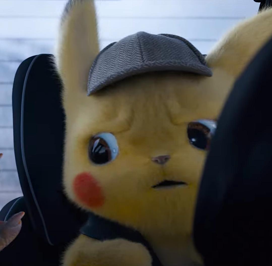 High Quality Unsettled detective pikachu Blank Meme Template. 