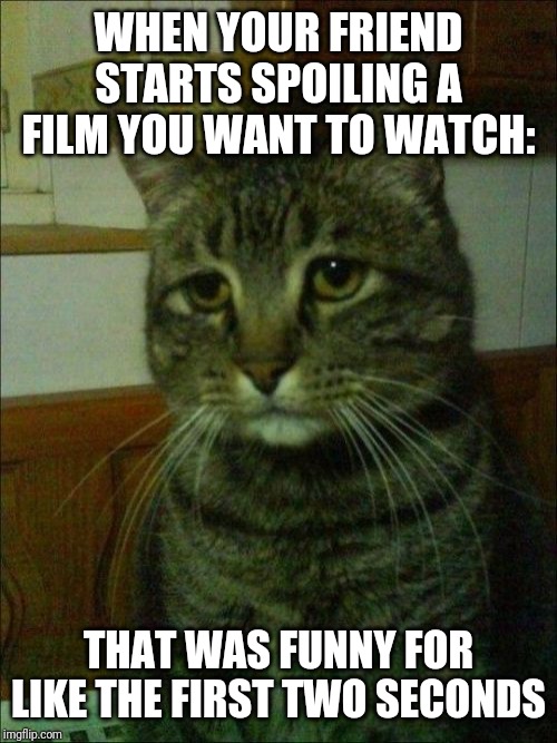 So true tho.... | WHEN YOUR FRIEND STARTS SPOILING A FILM YOU WANT TO WATCH:; THAT WAS FUNNY FOR LIKE THE FIRST TWO SECONDS | image tagged in memes,funny,imgflip,friends,movie,spoilers | made w/ Imgflip meme maker