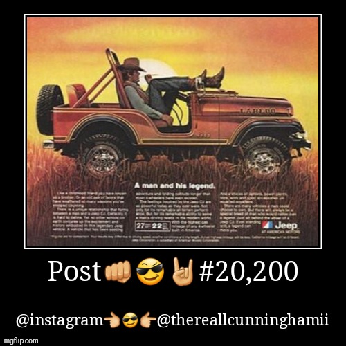 Post???#20,200 | @instagram???@thereallcunninghamii | image tagged in funny,demotivationals | made w/ Imgflip demotivational maker