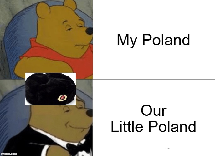 Tuxedo Winnie The Pooh Meme | My Poland; Our Little Poland | image tagged in memes,tuxedo winnie the pooh | made w/ Imgflip meme maker