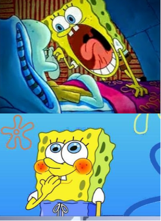 Create meme sad spongebob, spongebob is sad, spongebob is shy