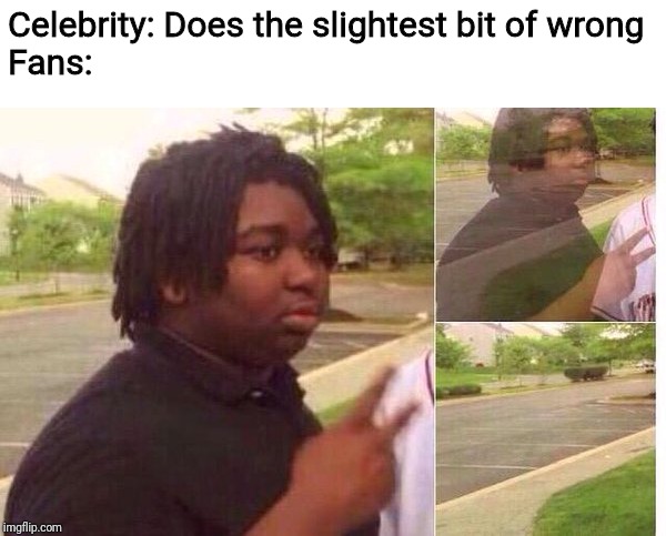 Nileseyy Niles | Celebrity: Does the slightest bit of wrong
Fans: | image tagged in nileseyy niles | made w/ Imgflip meme maker