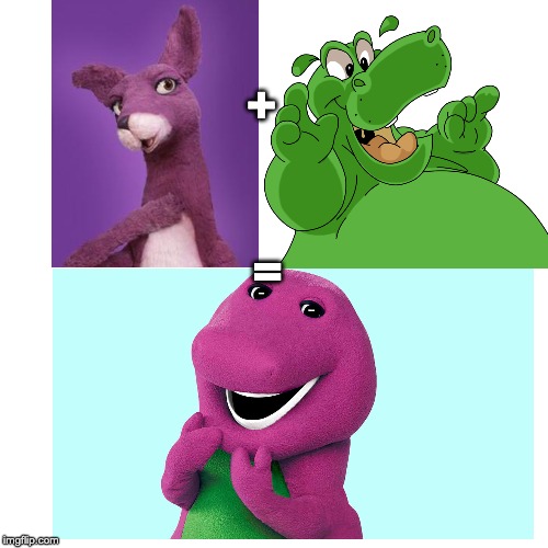 Barney's Parents. | +; = | image tagged in memes | made w/ Imgflip meme maker
