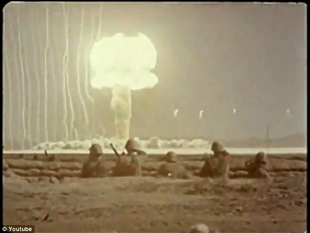 High Quality Military Troops Atomic Testing 1950s Blank Meme Template