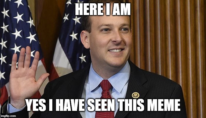 Zeldin Here I Am | HERE I AM YES I HAVE SEEN THIS MEME | image tagged in zeldin here i am | made w/ Imgflip meme maker