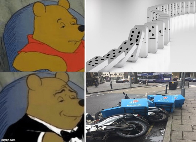 The domino effect | image tagged in frontpage,dominos,or is it,dominoes | made w/ Imgflip meme maker