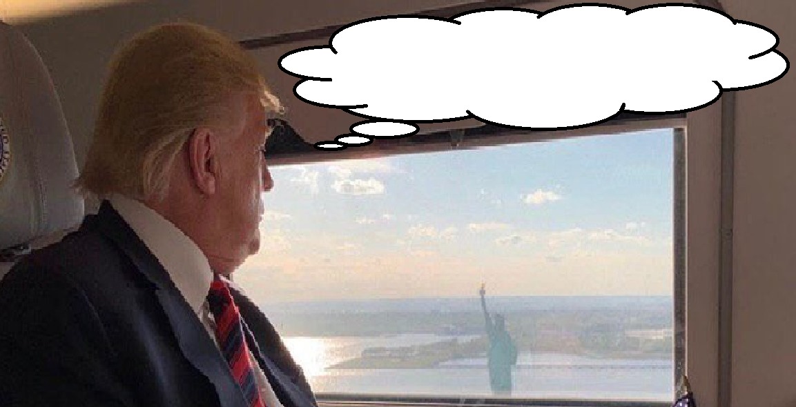 Statue of Liberty trumped Blank Meme Template