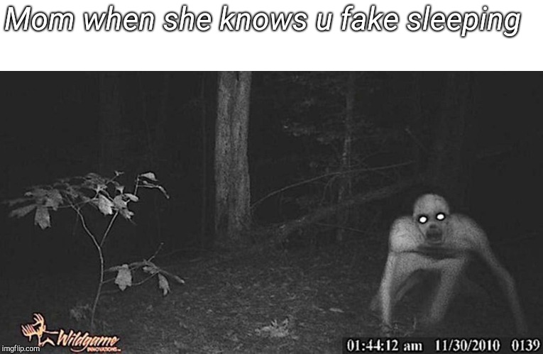 Mom when she knows u fake sleeping | made w/ Imgflip meme maker