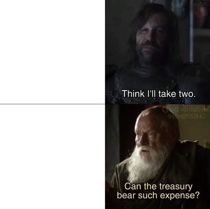 High Quality can the treasury bear such expense Blank Meme Template