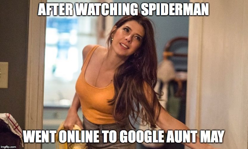 Spiderman Aunt May | image tagged in auntmay,spiderman | made w/ Imgflip meme maker