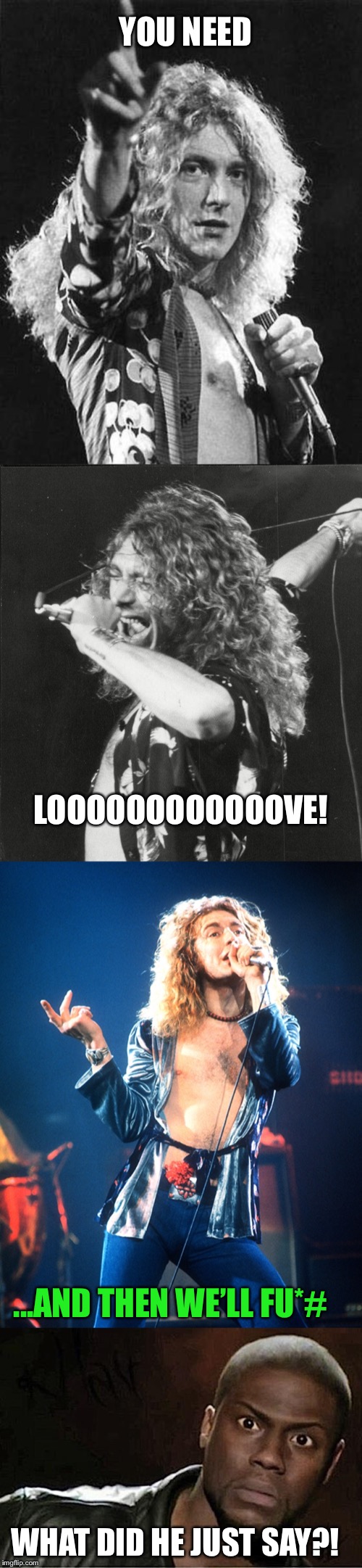 YOU NEED WHAT DID HE JUST SAY?! LOOOOOOOOOOOOVE! ...AND THEN WE’LL FU*# | image tagged in memes,kevin hart | made w/ Imgflip meme maker