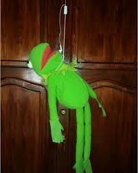 Kermit hanging Blank Meme Template