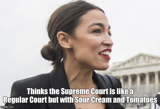 But orders a bucket of oats. | image tagged in taco bell,alexandria ocasio-cortez,democrats | made w/ Imgflip meme maker