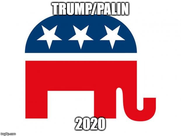 Republican | TRUMP/PALIN; 2020 | image tagged in republican | made w/ Imgflip meme maker