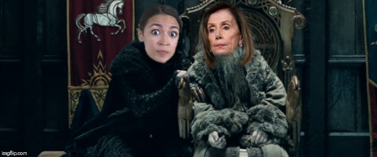 Current state of the Democrat party... | . | image tagged in nancy pelosi,alexandria ocasio-cortez,democrats,doom | made w/ Imgflip meme maker