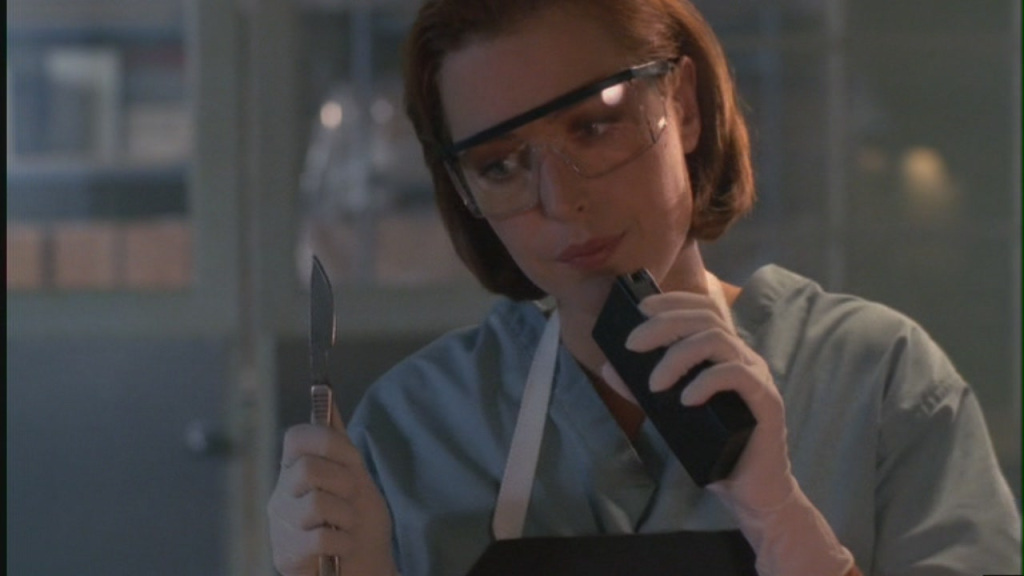 Scully performs an autopsy Blank Meme Template