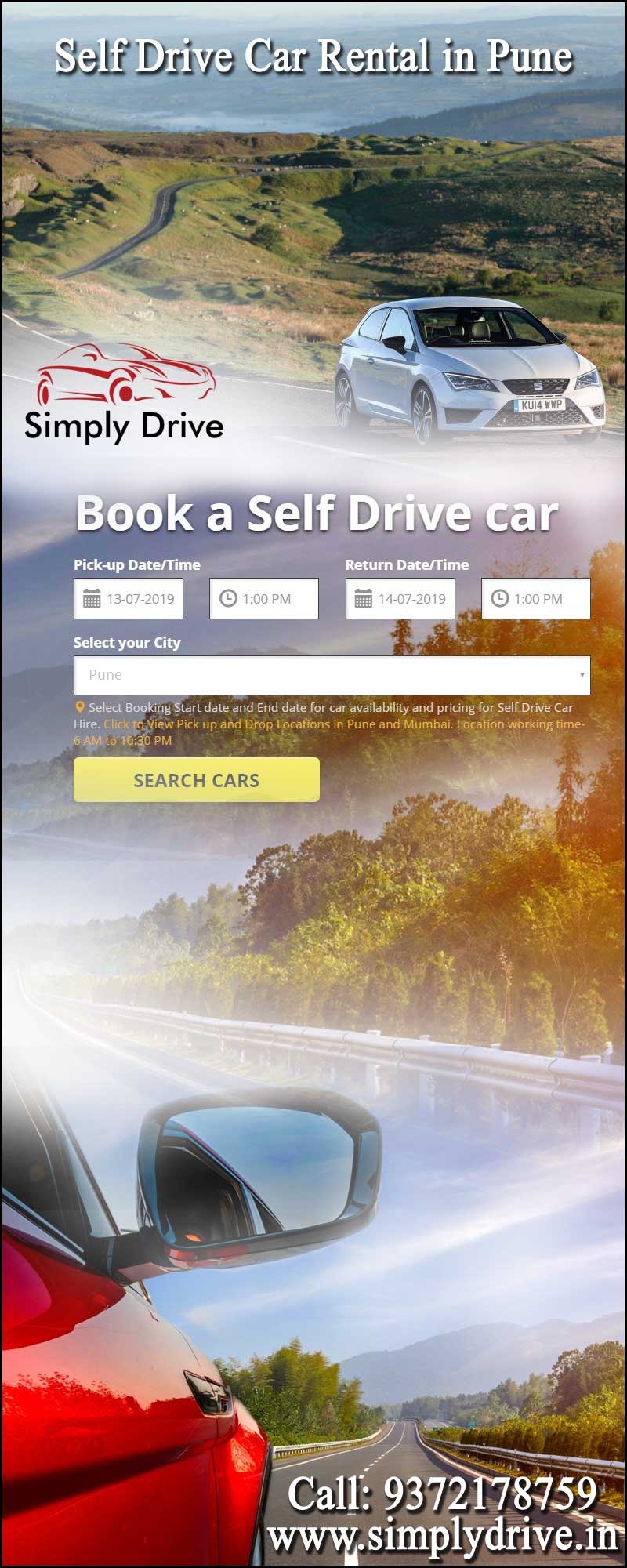 Self Drive Car Rental in Pune Blank Meme Template