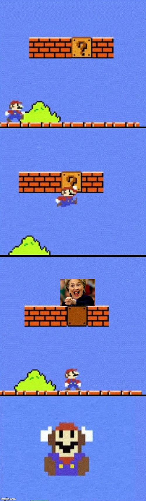 MARIO HAD EVIDENCE TO CONVICT HILLARY | image tagged in mario dies,hillary clinton | made w/ Imgflip meme maker