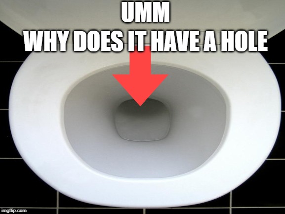 UMM WHY DOES IT HAVE A HOLE | made w/ Imgflip meme maker