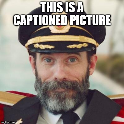 Captain Obvious | THIS IS A CAPTIONED PICTURE | image tagged in captain obvious | made w/ Imgflip meme maker