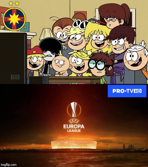 Good luck to Steaua Bucharest (FCSB)! | image tagged in memes,fcsb,the loud house,football,soccer,steaua | made w/ Imgflip meme maker