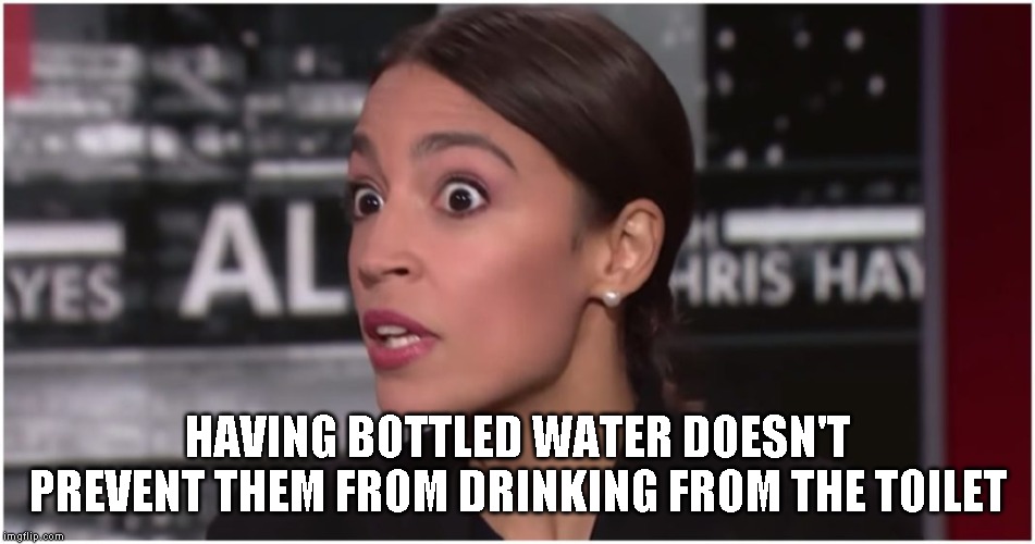 HAVING BOTTLED WATER DOESN'T PREVENT THEM FROM DRINKING FROM THE TOILET | made w/ Imgflip meme maker