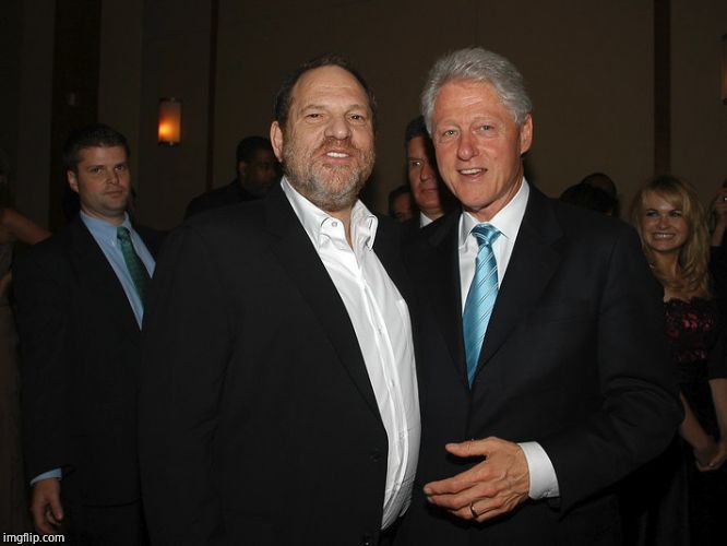 Harvey Weinstein Bill Clinton | image tagged in harvey weinstein bill clinton | made w/ Imgflip meme maker