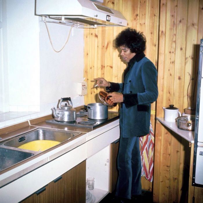 High Quality Jimi Hendrix cooking Blank Meme Template