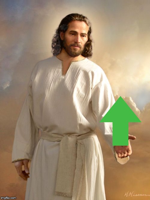 Jesus with his Hand out | image tagged in jesus with his hand out | made w/ Imgflip meme maker